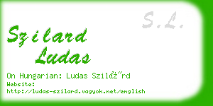 szilard ludas business card